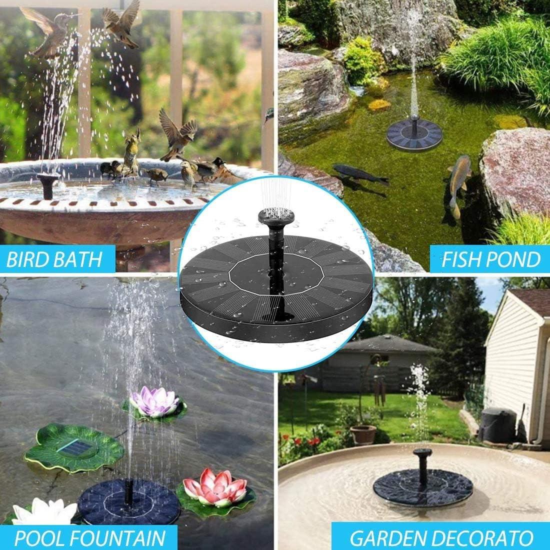 Solar Powered Floating Water Fountain