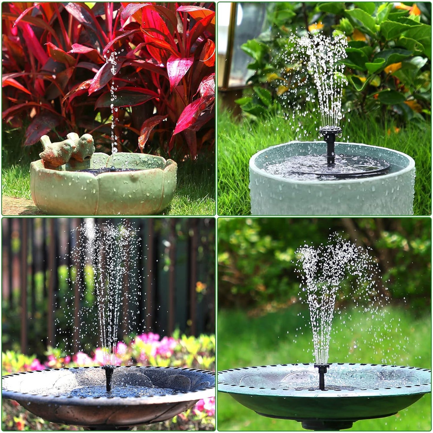 Solar Powered Floating Water Fountain