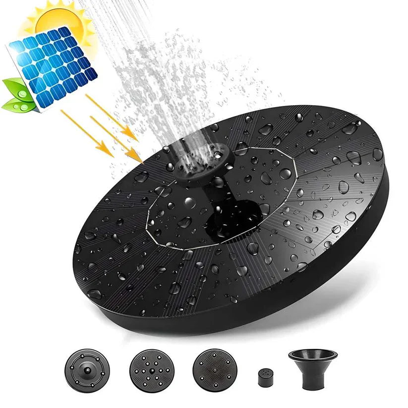 Solar Powered Floating Water Fountain