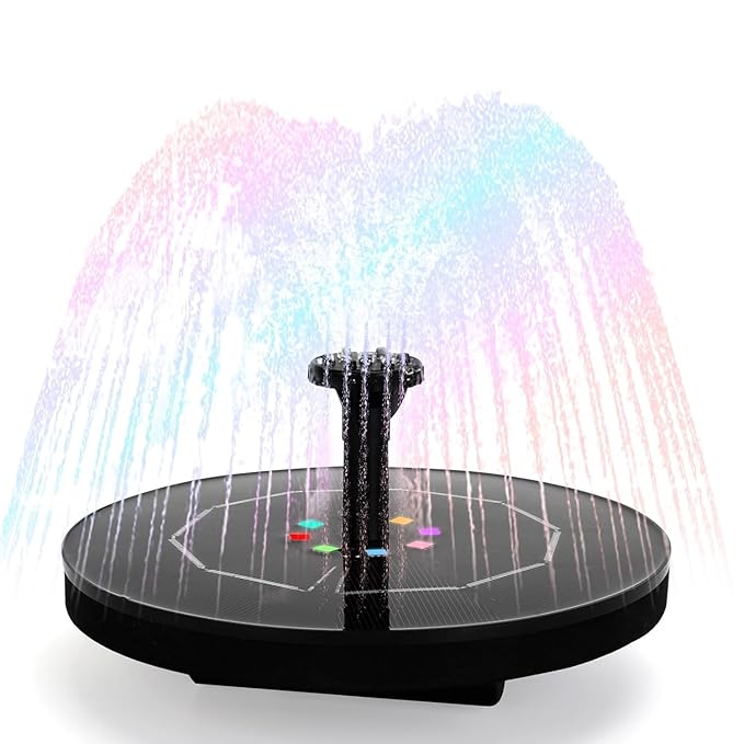 Solar Powered Floating Water Fountain